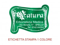 Etichette adesive per erboristerie, cosmetica, cosmesi (mm 45X33)  (cod.18M )